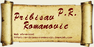 Pribisav Romanović vizit kartica